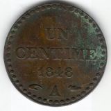 Frankreich 1 Centime 1848 - sch&ouml;n++
